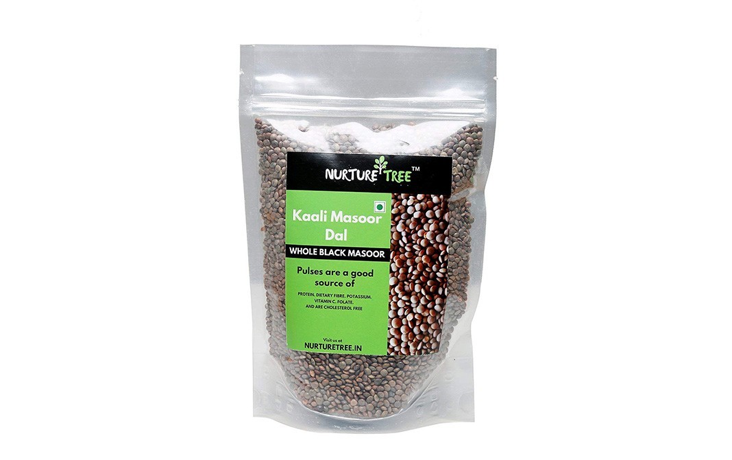 Nurture Tree Kaali Masoor Dal, Whole Black Masoor   Pack  500 grams